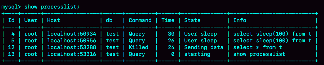 图 3 kill connection 之后的效果