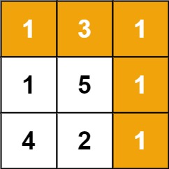 最小路径和 中等🌟🌟🌟🌟🌟